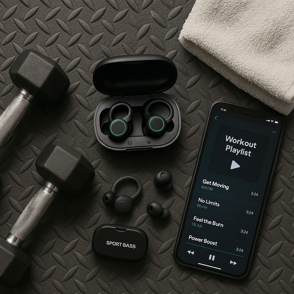 Sport Super Bass True Wireless Earbuds Ear-Hook Bluetooth IPX