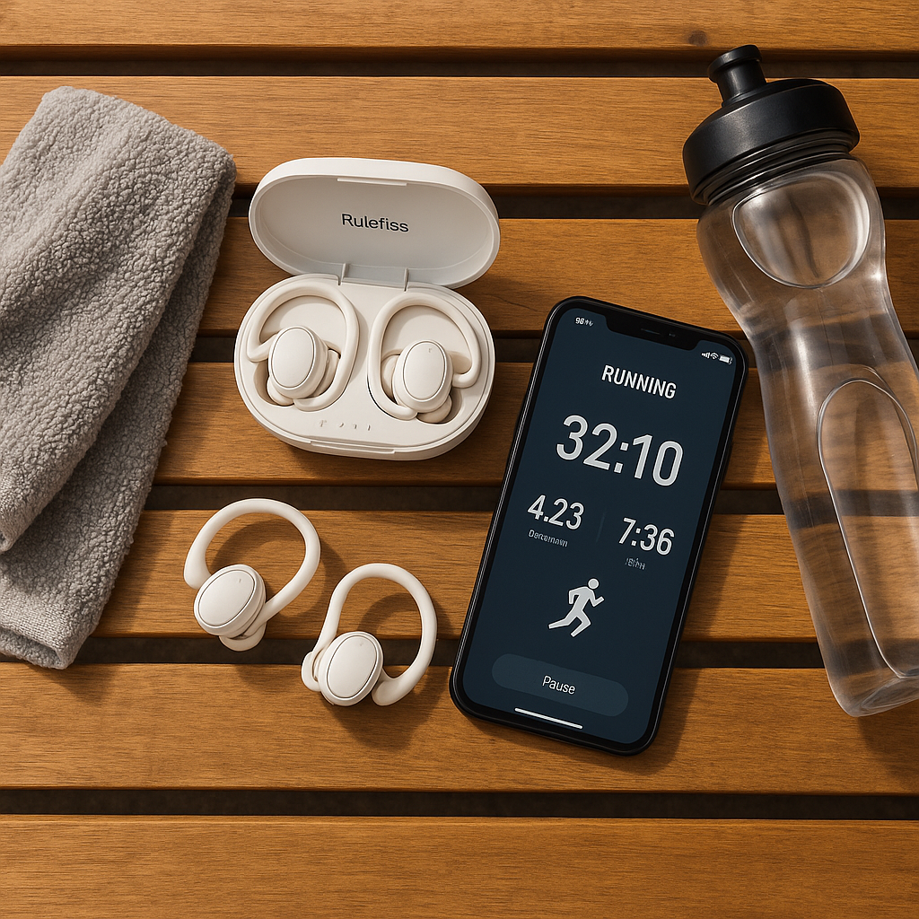 Rulefiss Q38 True Wireless Earbuds Hi-Fi Sport Running