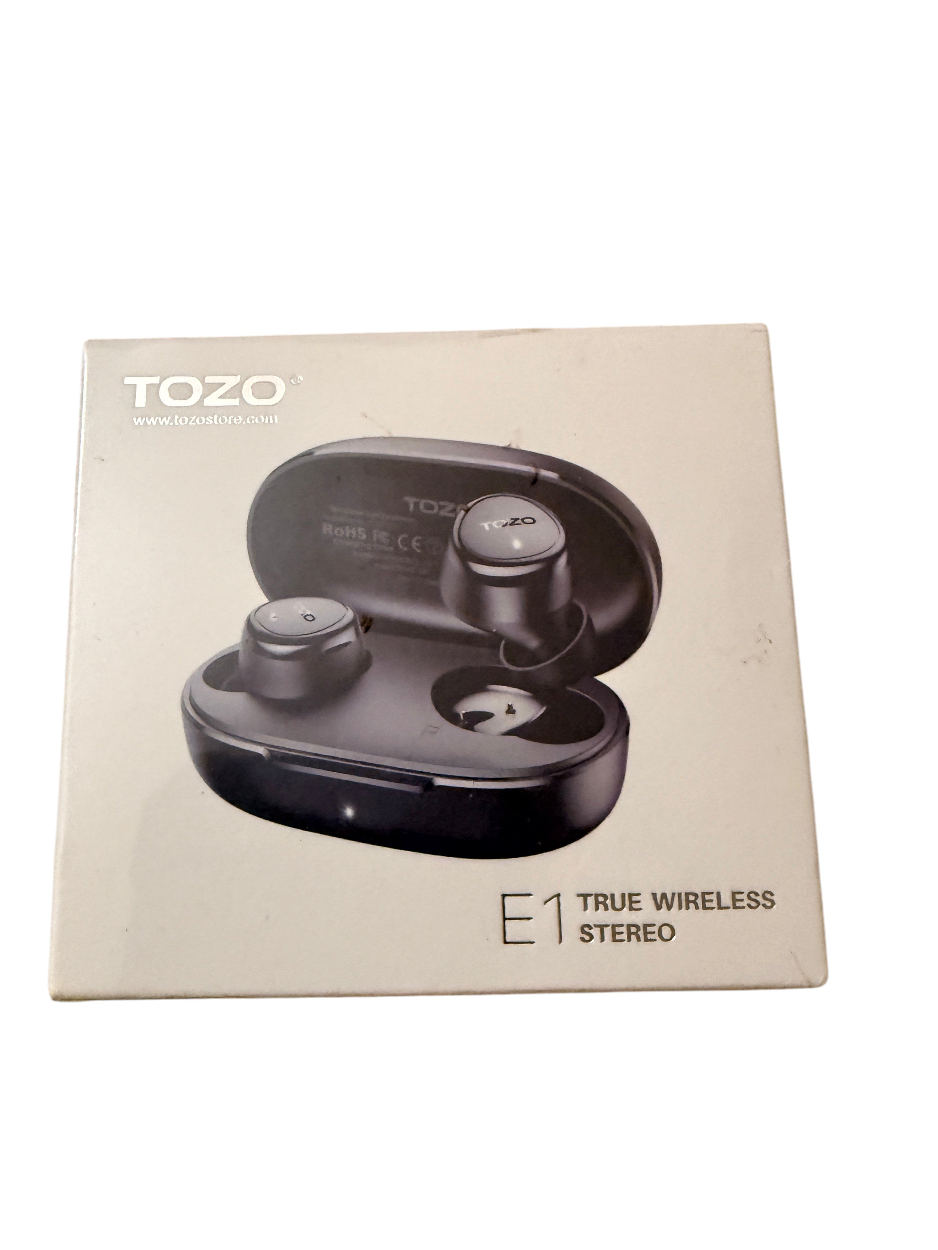 TOZO E1 True Wireless Stereo Earbuds In-Ear Bluetooth TWS Pebble Case