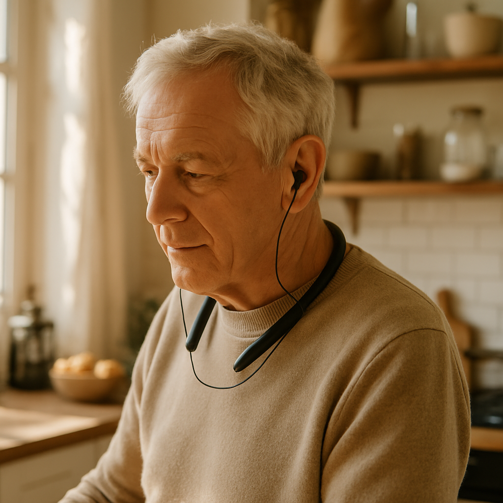 T014 Hearing Amplifier Neckband Bluetooth Wired Earpiece