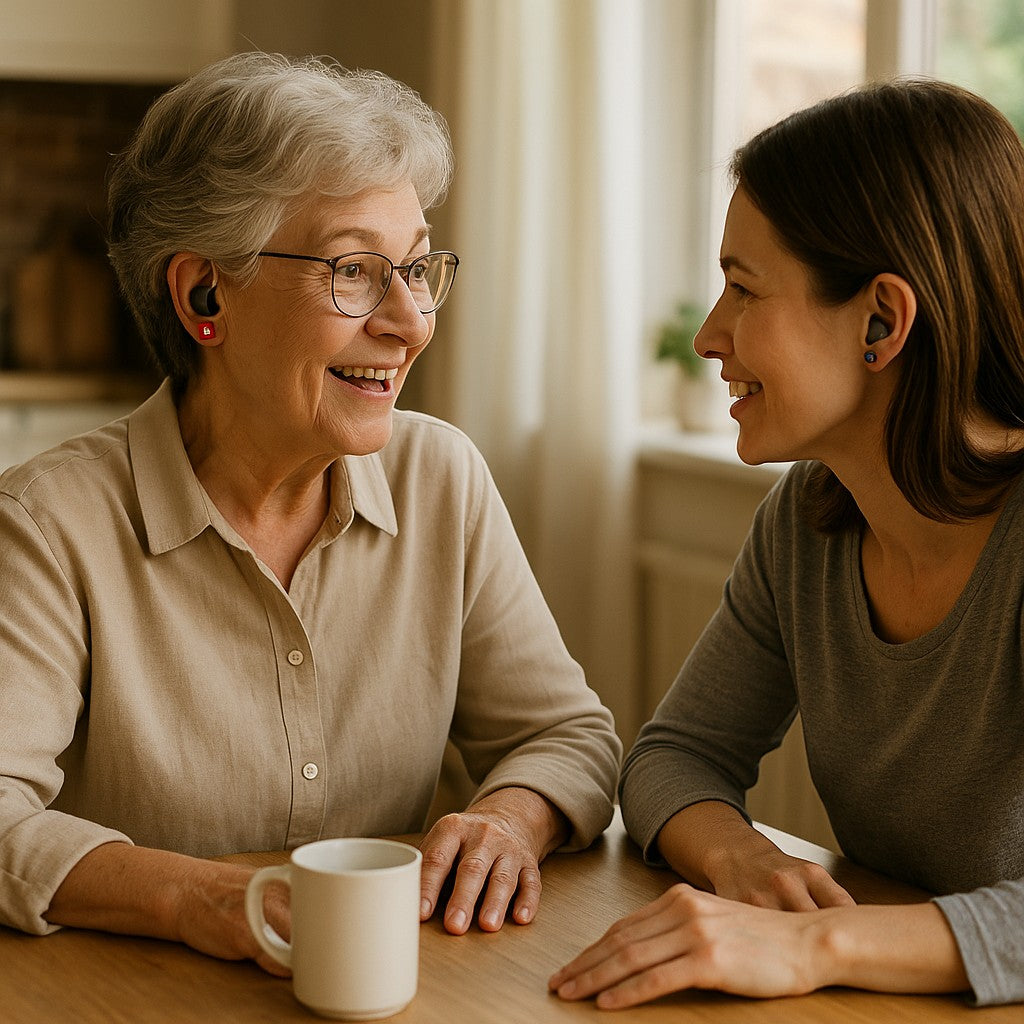 Digital Hearing Aids Adult OTC Pair L R New Style Easier
