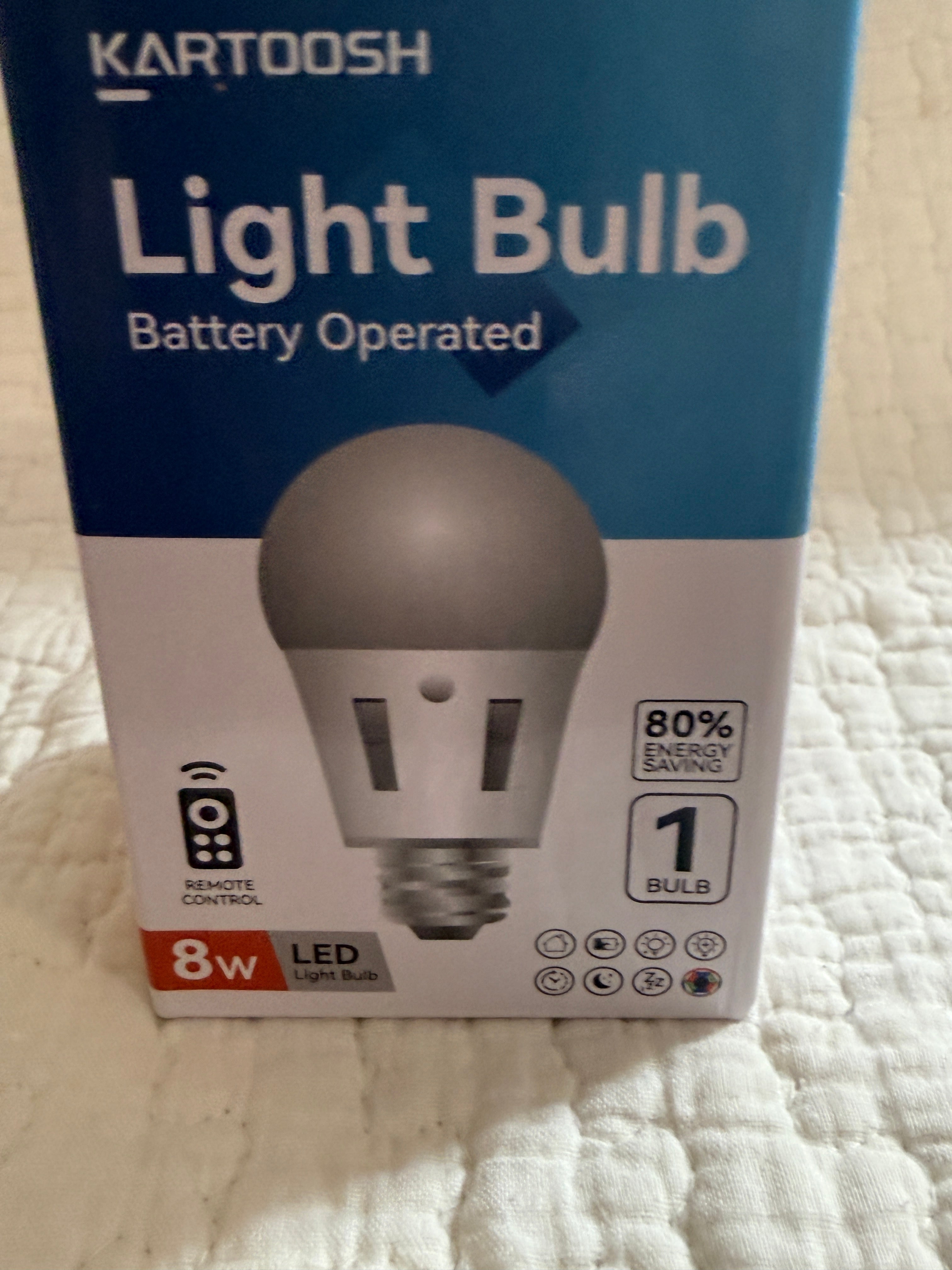 KARTOOSH Battery LED Bulb with Remote