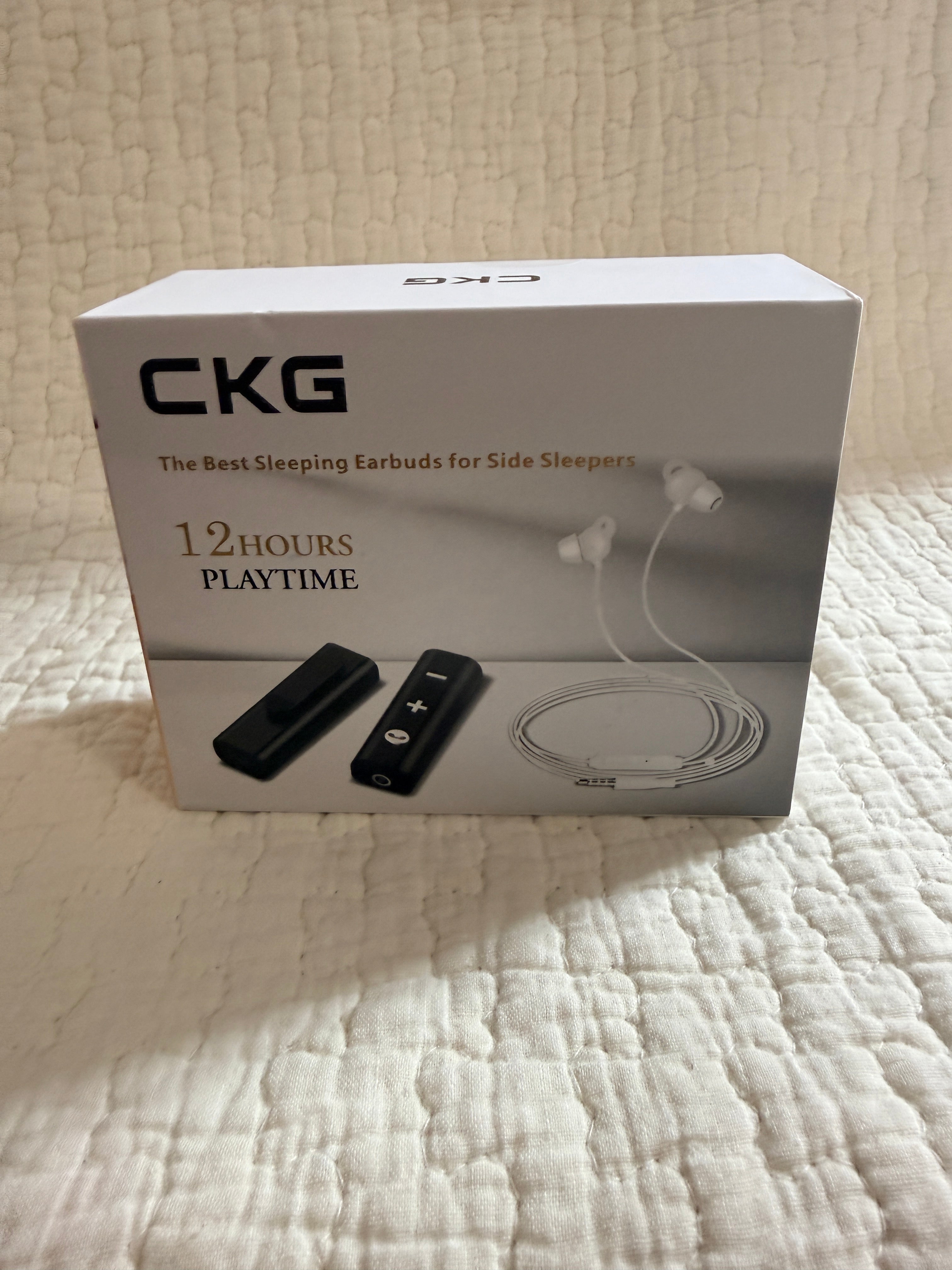 CKG Sleep Earbuds Side Sleepers 12 Hour Bluetooth Flat Low Profile Silicone