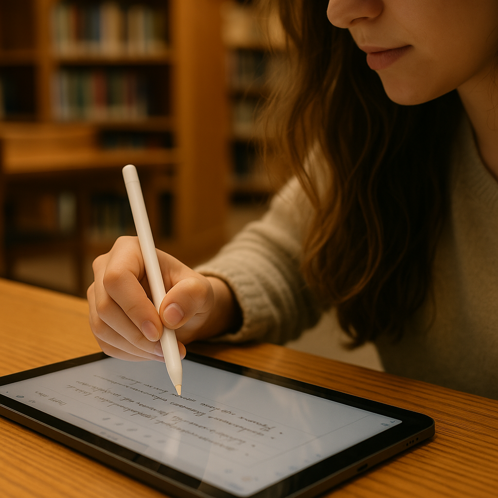 Active Stylus Pen for iPad Capacitive Rechargeable Magnetic White Pencil