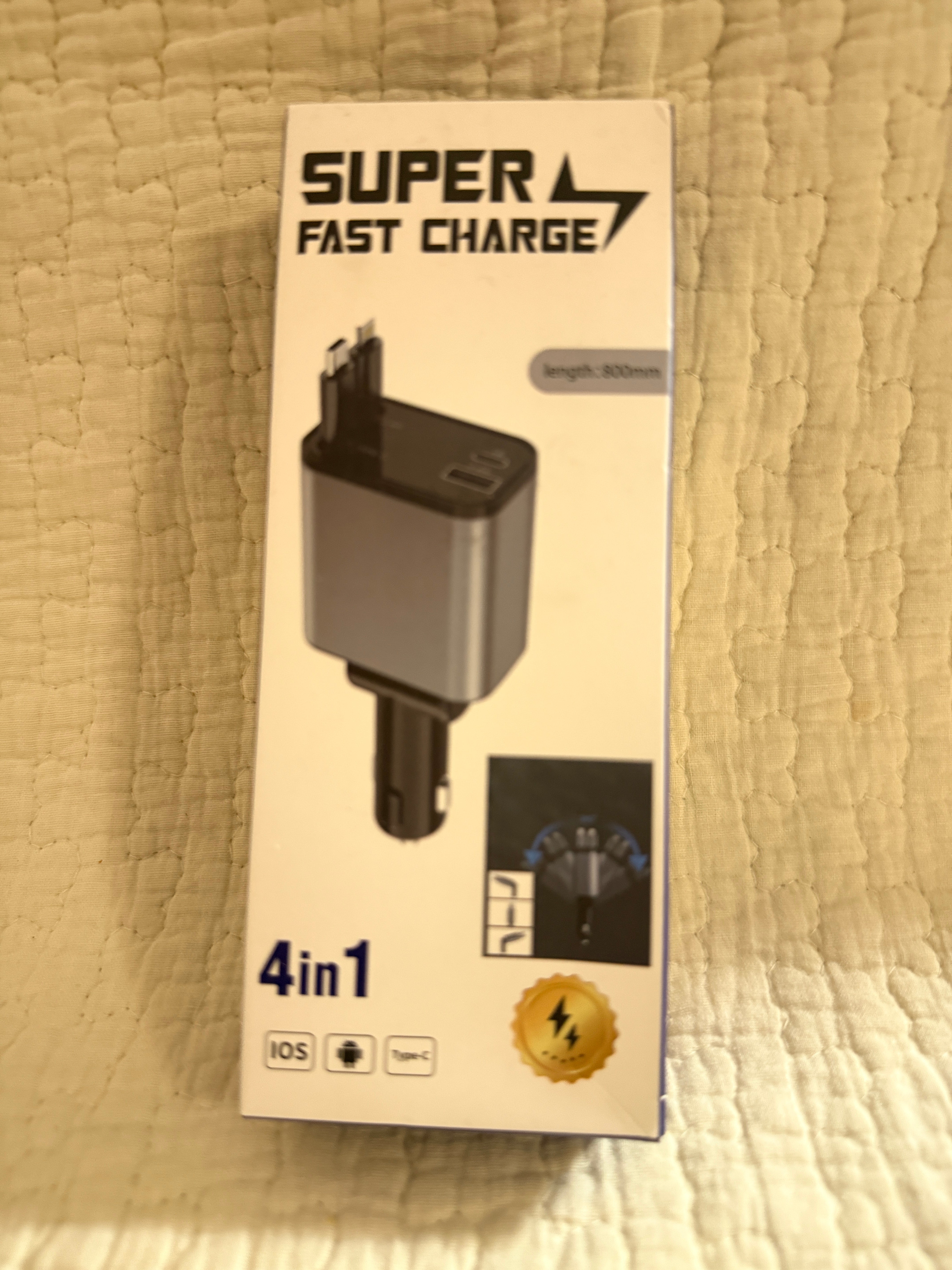 4-in-1 Car Charger - retail