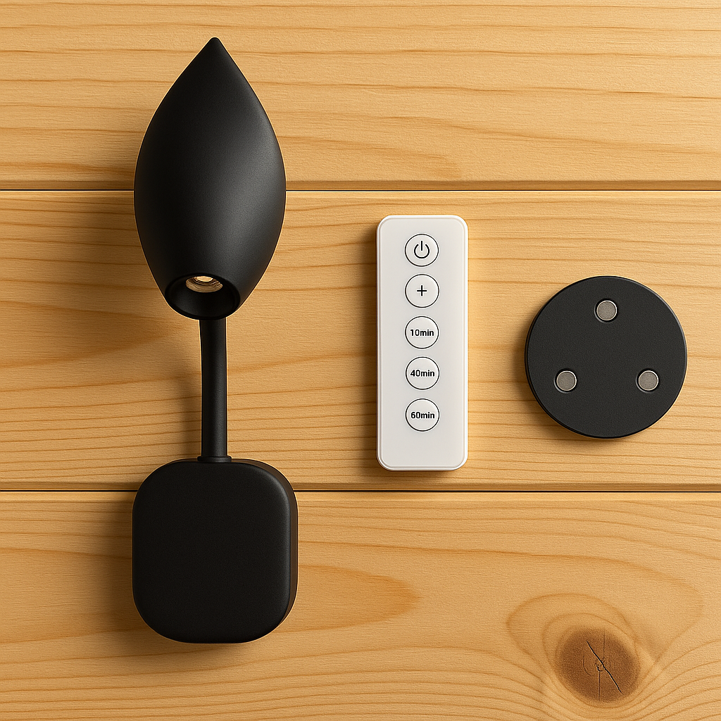 CRMETA Wireless Rechargeable Wall Sconce LED Cordless Magnetic Battery