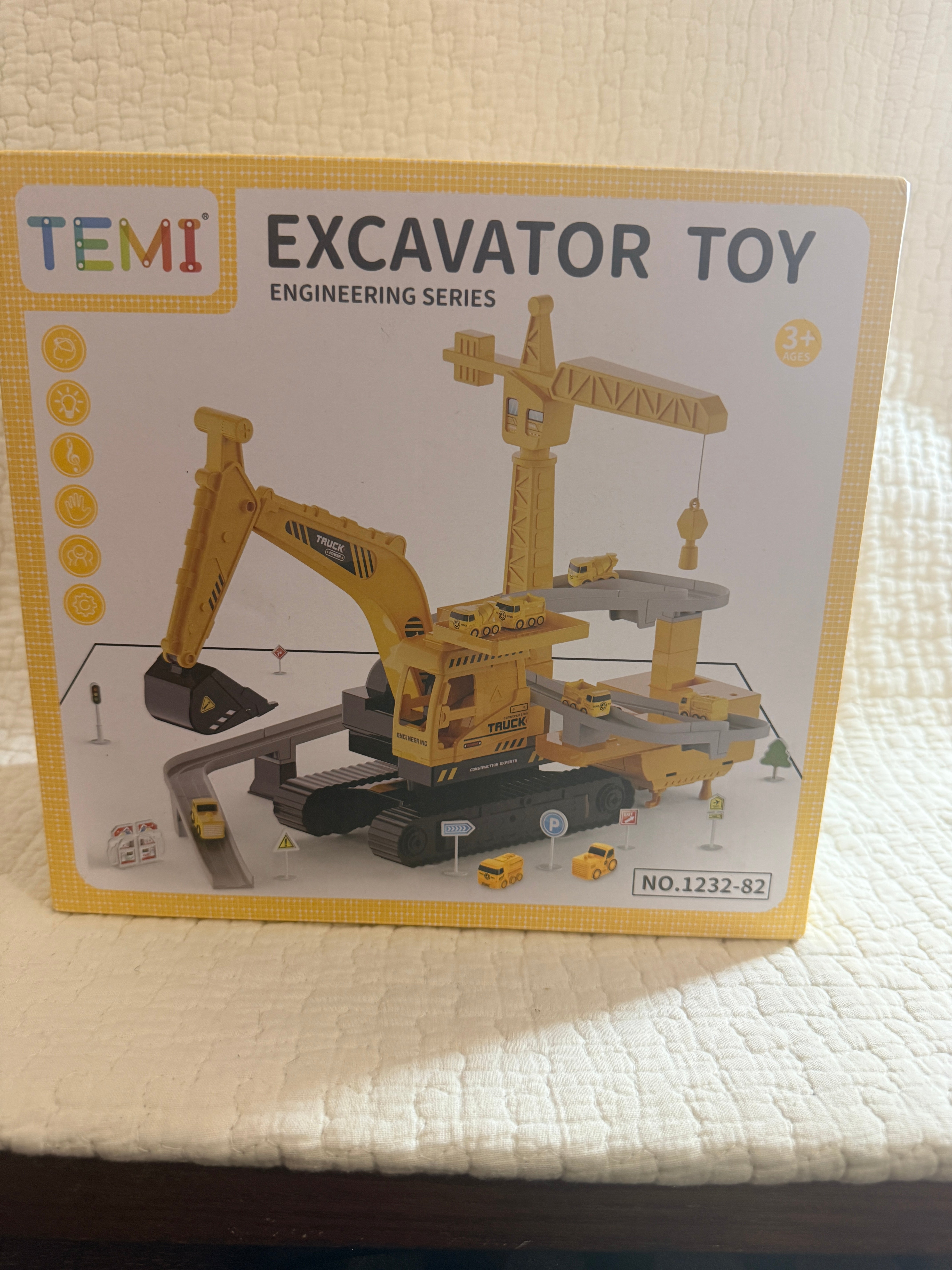 TEMI Excavator Toy Engineering Series Construction Playset Kids