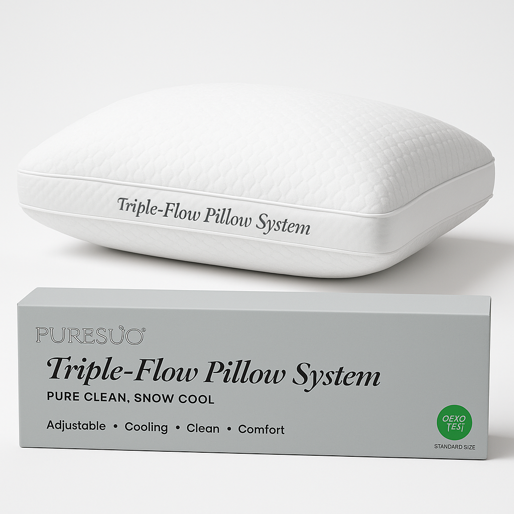 PureSnoo Triple-Flow Cooling Pillow Gel Side Sleeper