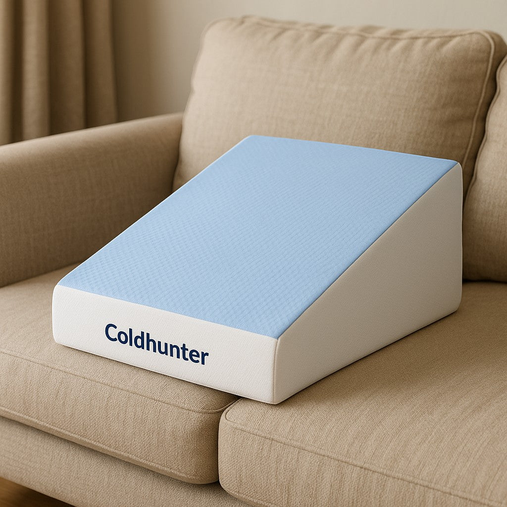 Coldhunter Cooling Wedge Pillow Gel Memory Foam 24x24x7.5