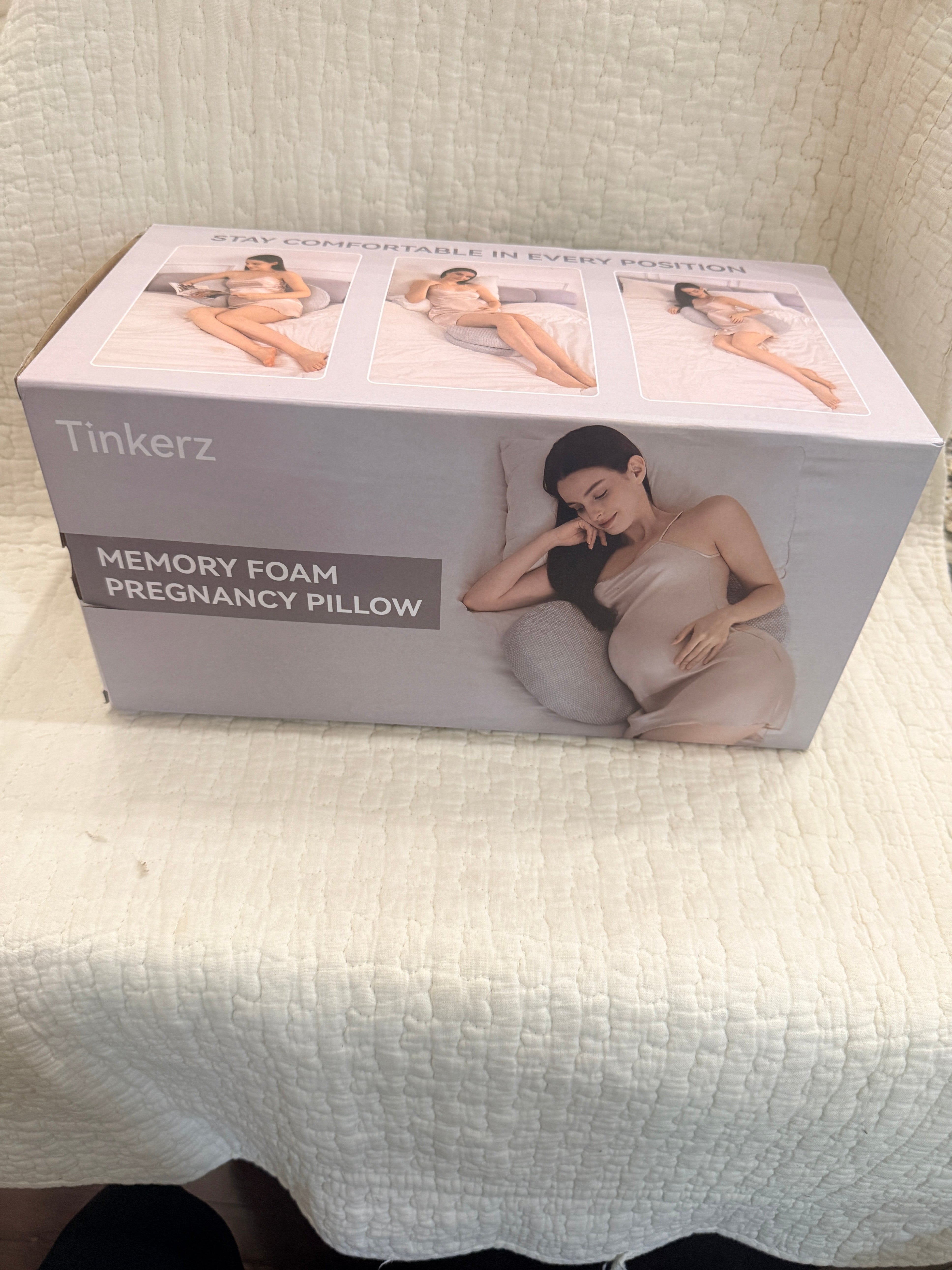 Tinkerz Memory Foam Pregnancy Pillow Maternity Body Support