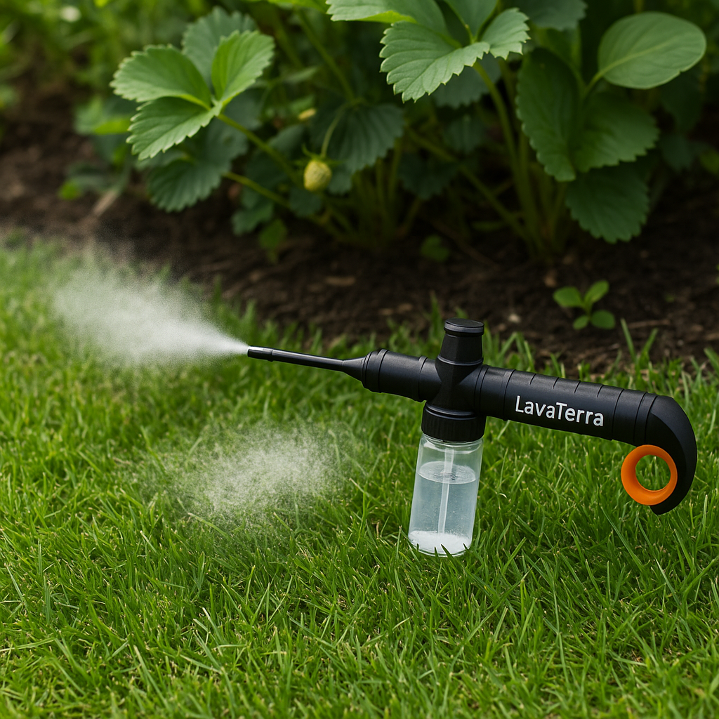 LavaTerra Powder Duster Retractable Garden Pest Applicator