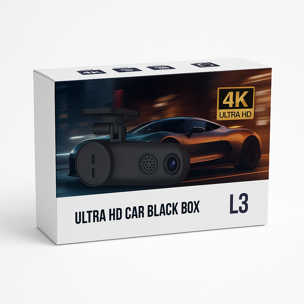 Dash Cam 4K Ultra HD Dual Lens Night Vision WiFi Car DVR
