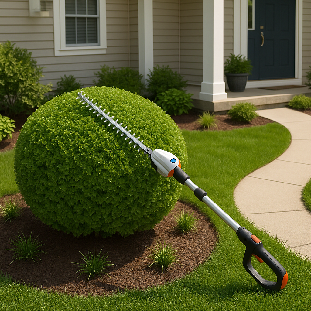 Cordless Pole Hedge Trimmer 3.3M Extendable Long Reach