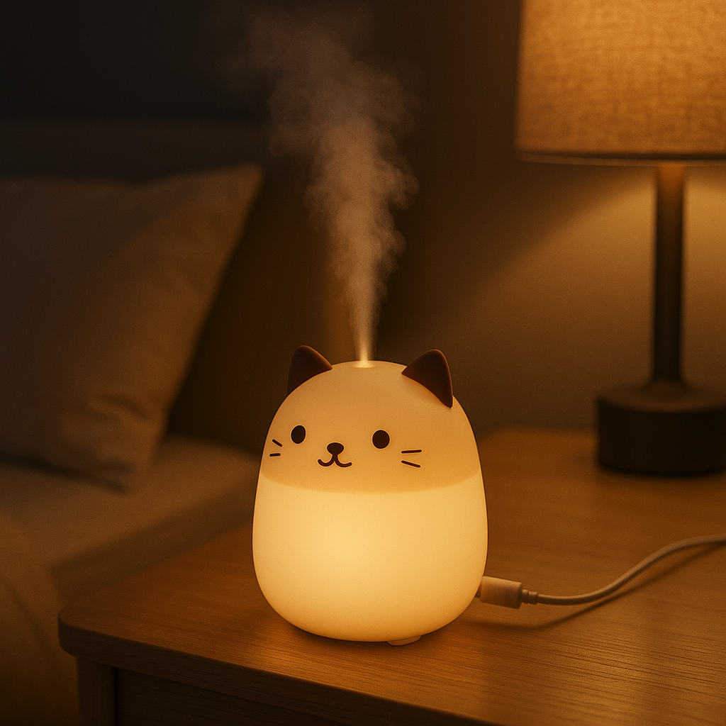 Mini USB Humidifier Cute Animal Cool Mist Desk Bedroom