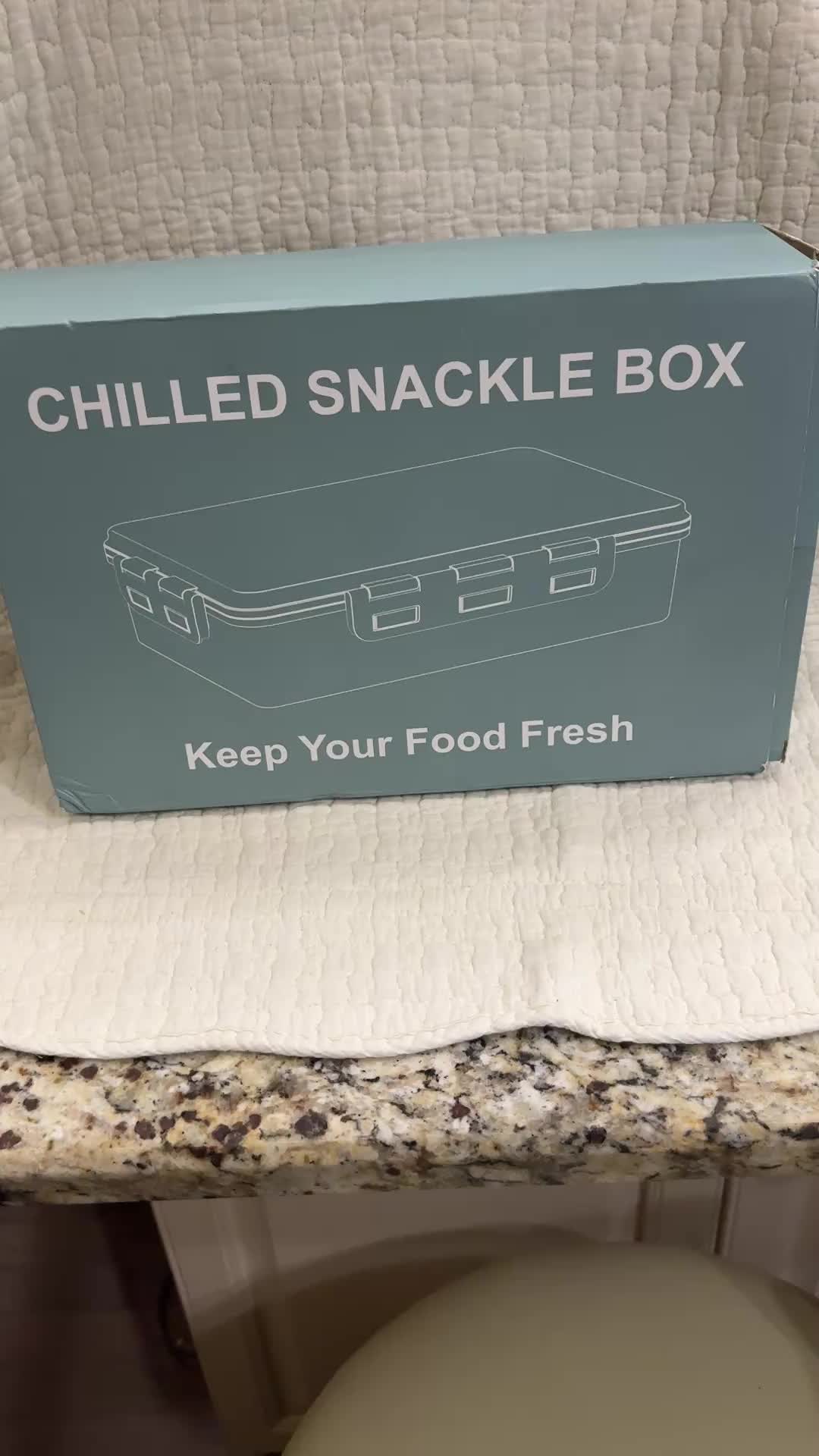 Chilled Snackle Box Portable Snack Container with Ice