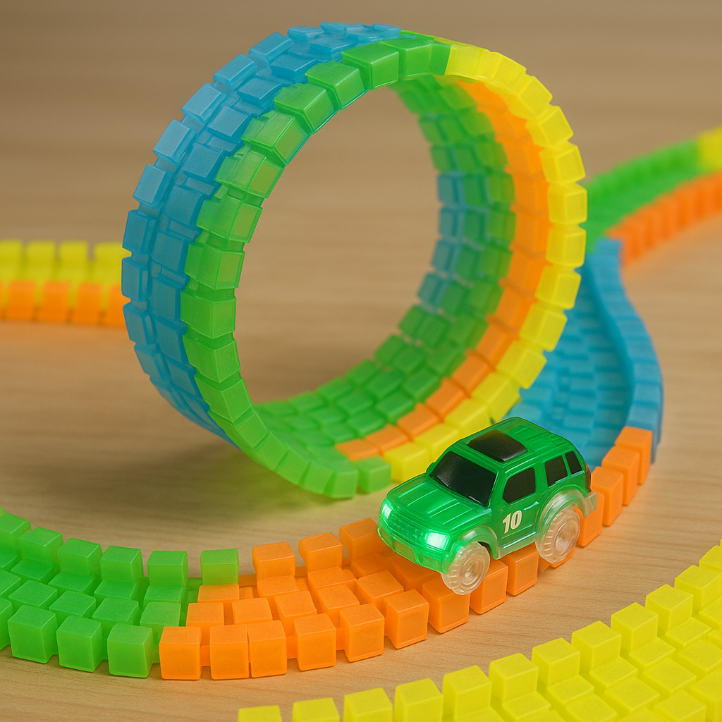 Alloy Racing DIY Flexible Race Track Car Toy 4.5M