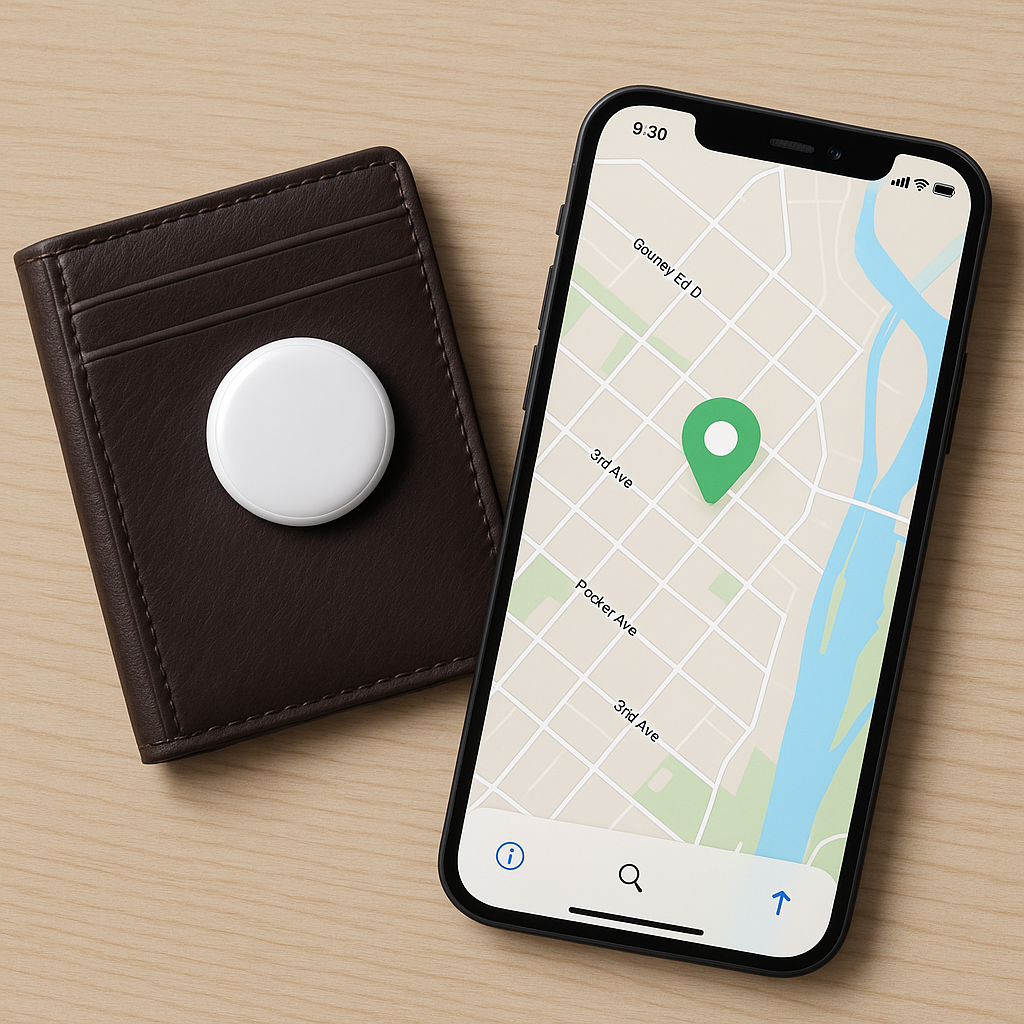 FLYRUIT Tag 4-Pack Item Finder Works with Apple Find My