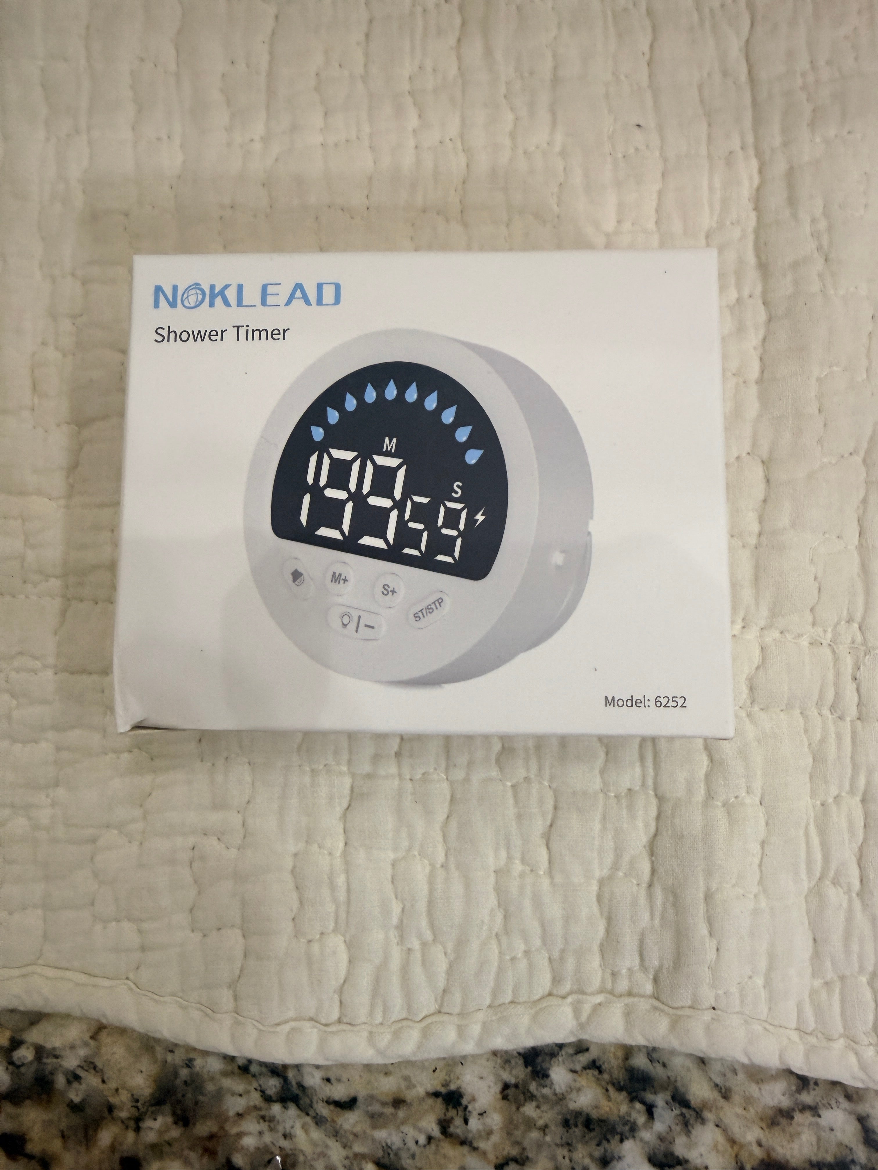 NOKLEAD Shower Timer Waterproof Magnetic Digital 6252