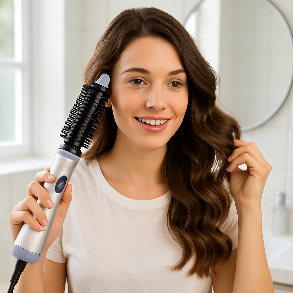 GLS 3-in-1 Cordless Curling & Straightening Brush Set
