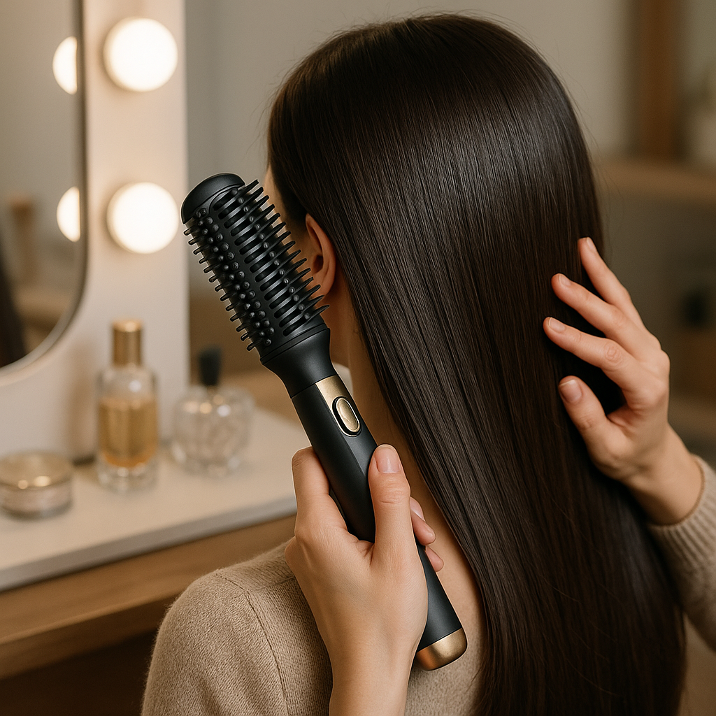GLS 3-in-1 Cordless Curling & Straightening Brush Set