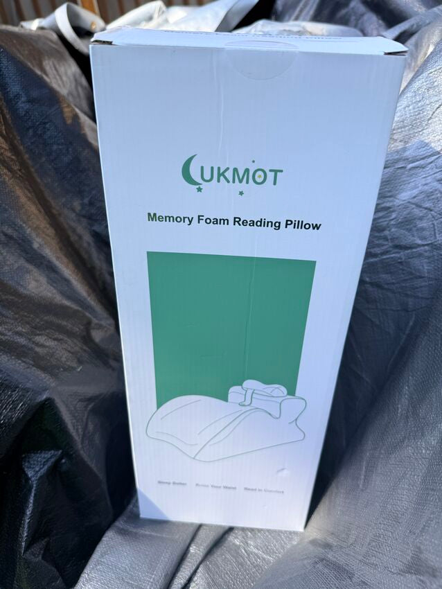 LUKMOT Memory Foam Reading Pillow Back Support
