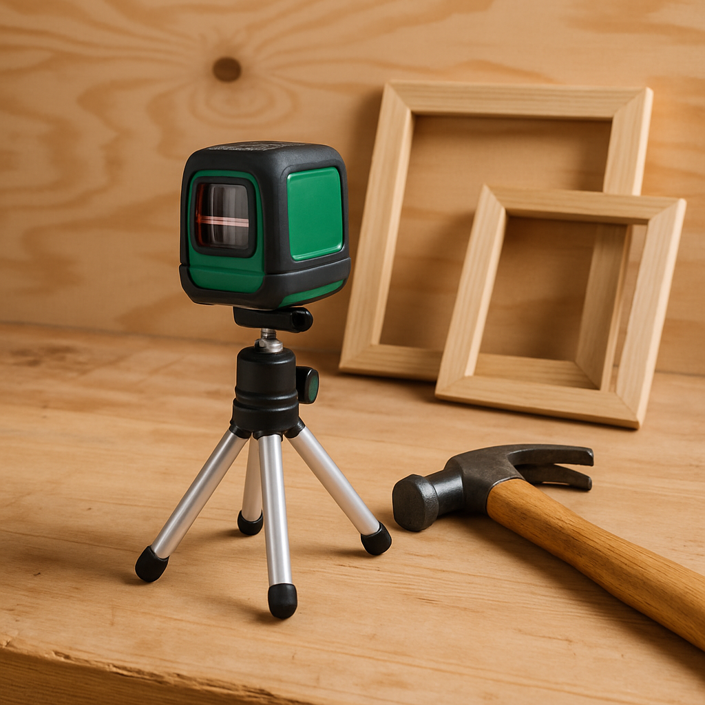 Mini Laser Level with Tripod Compact Leveling Tool