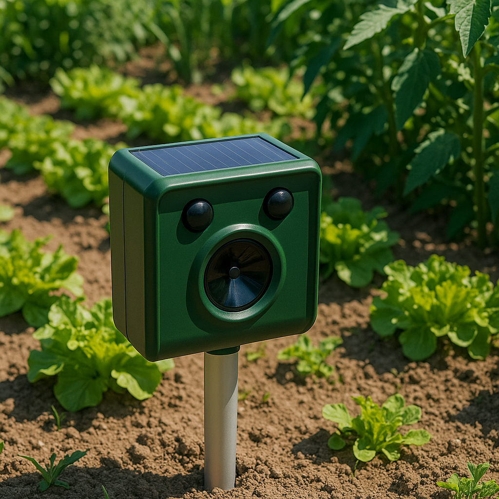 Solar Ultrasonic Beast Repellent Device Yard Deterrent