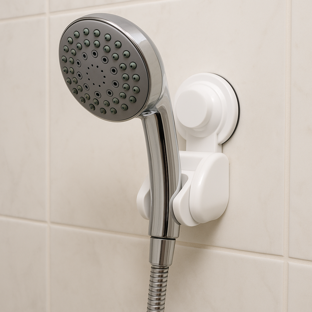 Suction Cup Shower Head Holder Adjustable Bracket