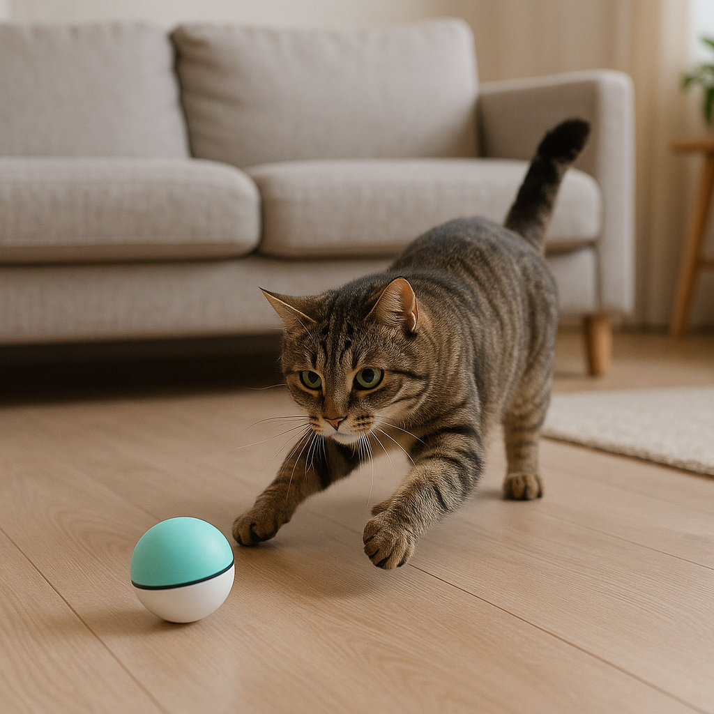 Auto Pet Toy Ball Interactive Rolling Cat & Dog Toy