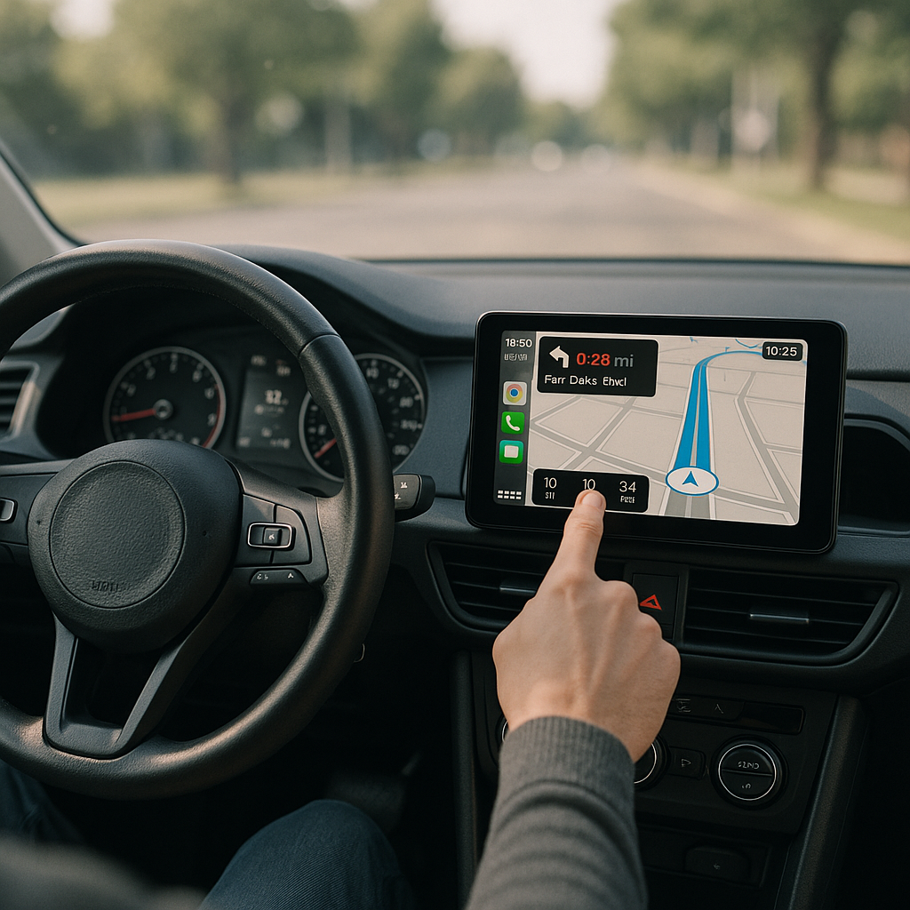 Wireless CarPlay & Android Auto Portable Screen 7in