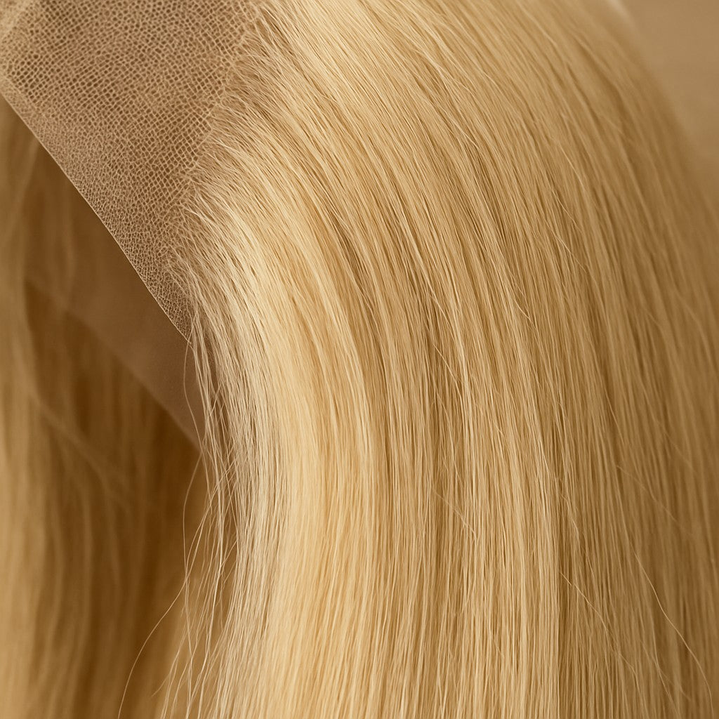 2-in-1 Blonde 13x6 Lace Front Human Hair Wig 18in