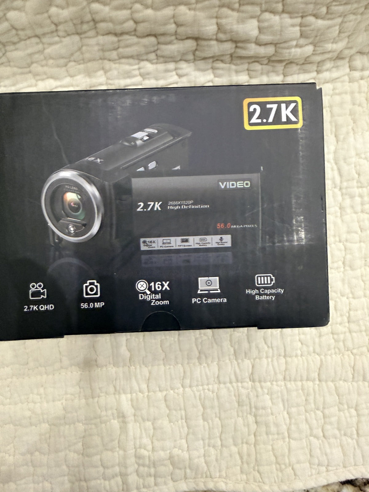 Tixeuo 2.7K Video Camera 56MP 16X Zoom