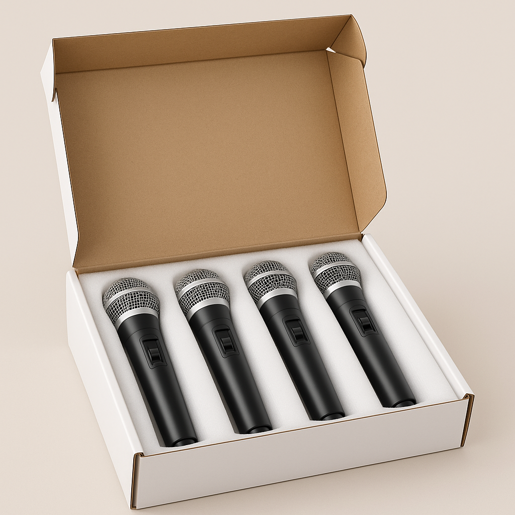 Kaschun PH400 Wireless Microphone System, 4-Mic Set