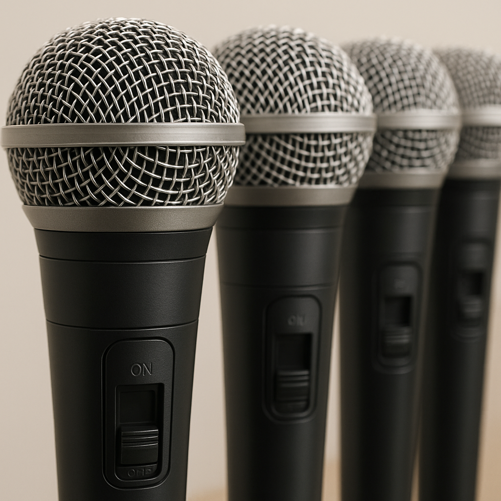 Kaschun PH400 Wireless Microphone System, 4-Mic Set