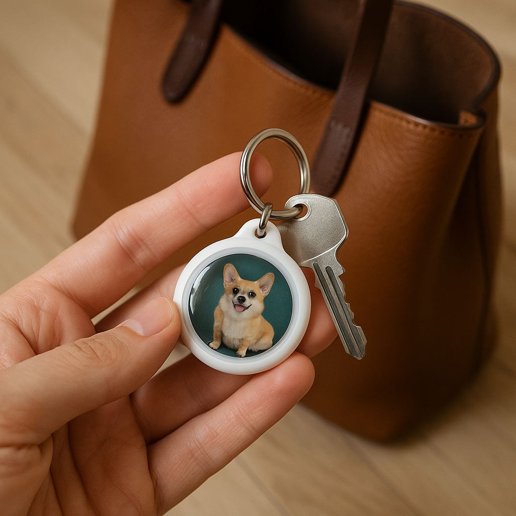 Bluetooth Item Tracker, Works with Apple Find My, Global Positioning