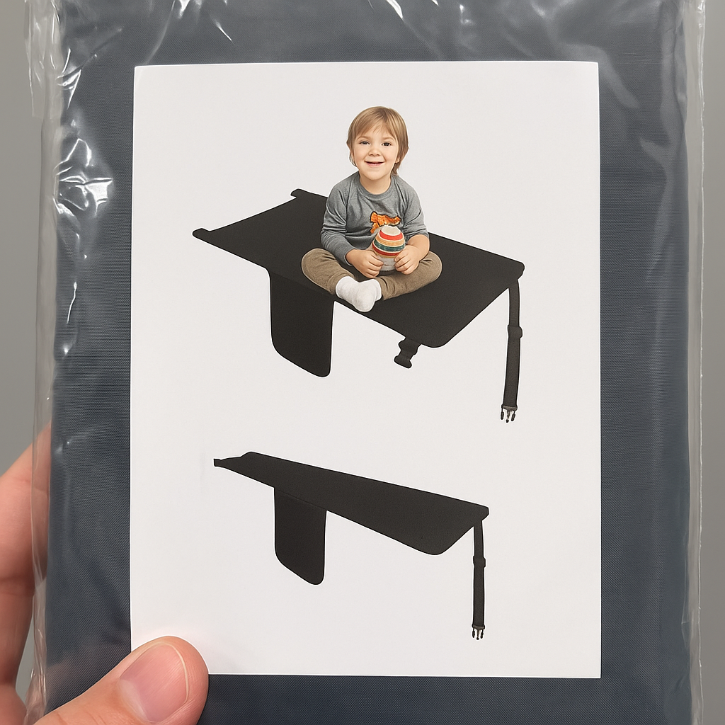 NEXVOXA Toddler Airplane Bed, Kids Travel Footrest Bed