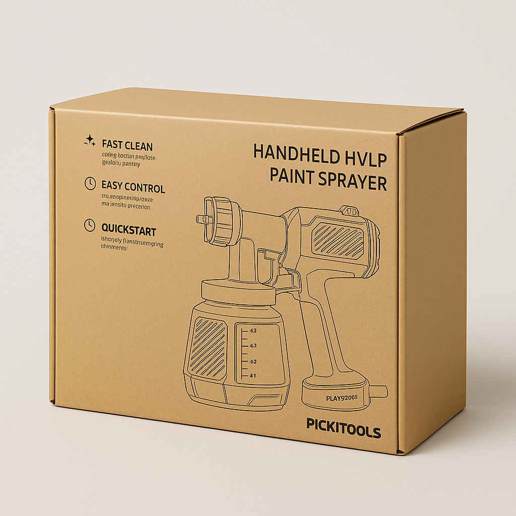 PICKITOLES Play Spray X3 Handheld HVLP Paint Sprayer, White/Yellow