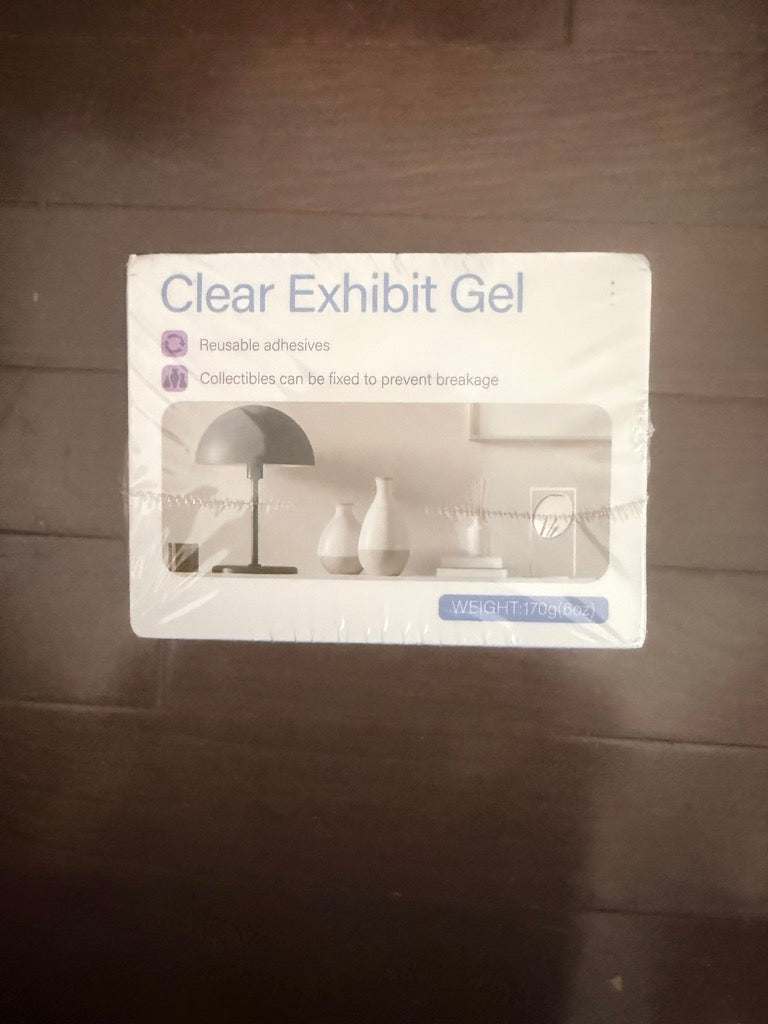 Clear Exhibit Gel, Reusable Adhesive Putty for Collectibles, 170g