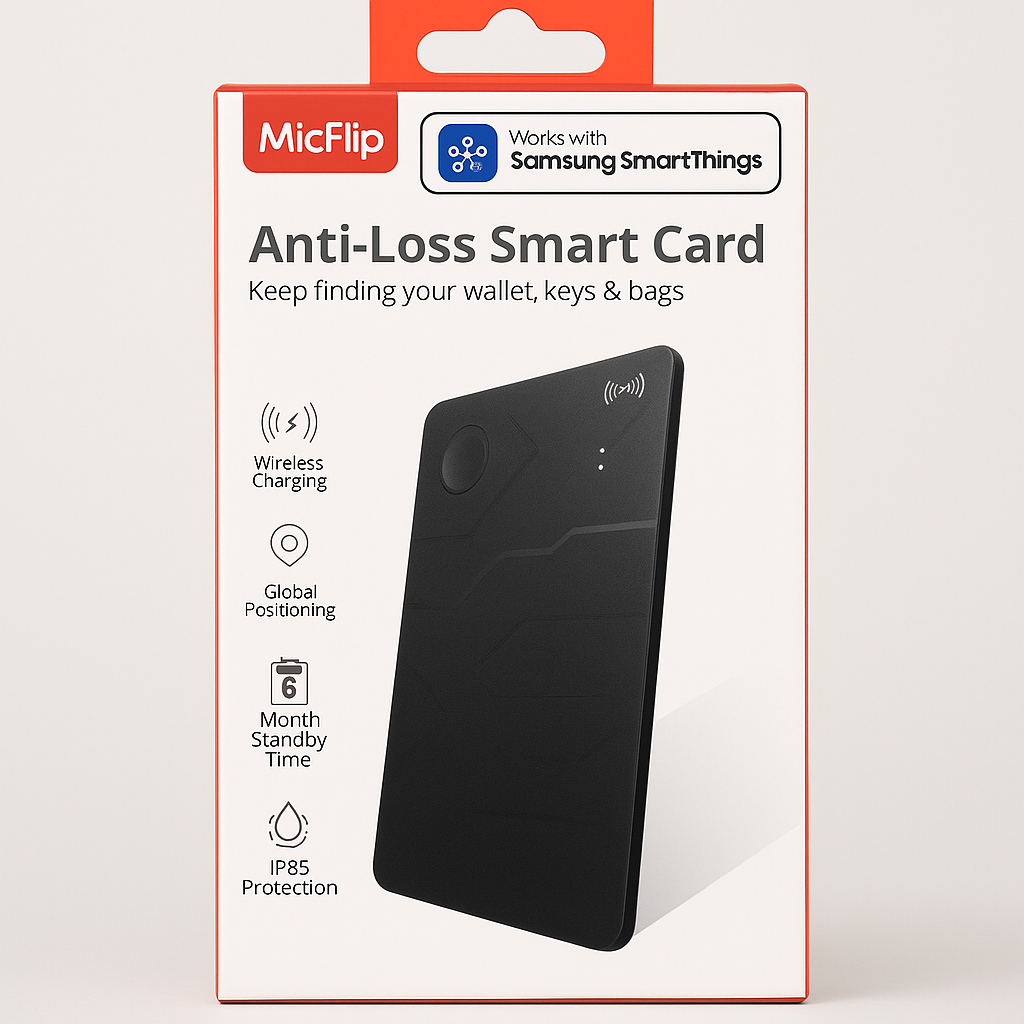 Micflip Anti-Loss Smart Card Tracker for Samsung SmartThings
