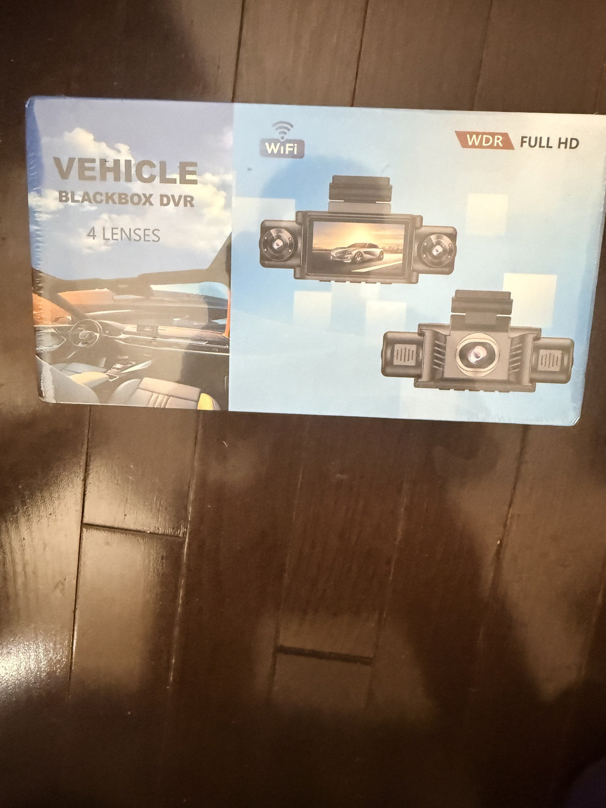 4-Lens Vehicle Blackbox DVR Dash Cam, WiFi, Full HD, WDR