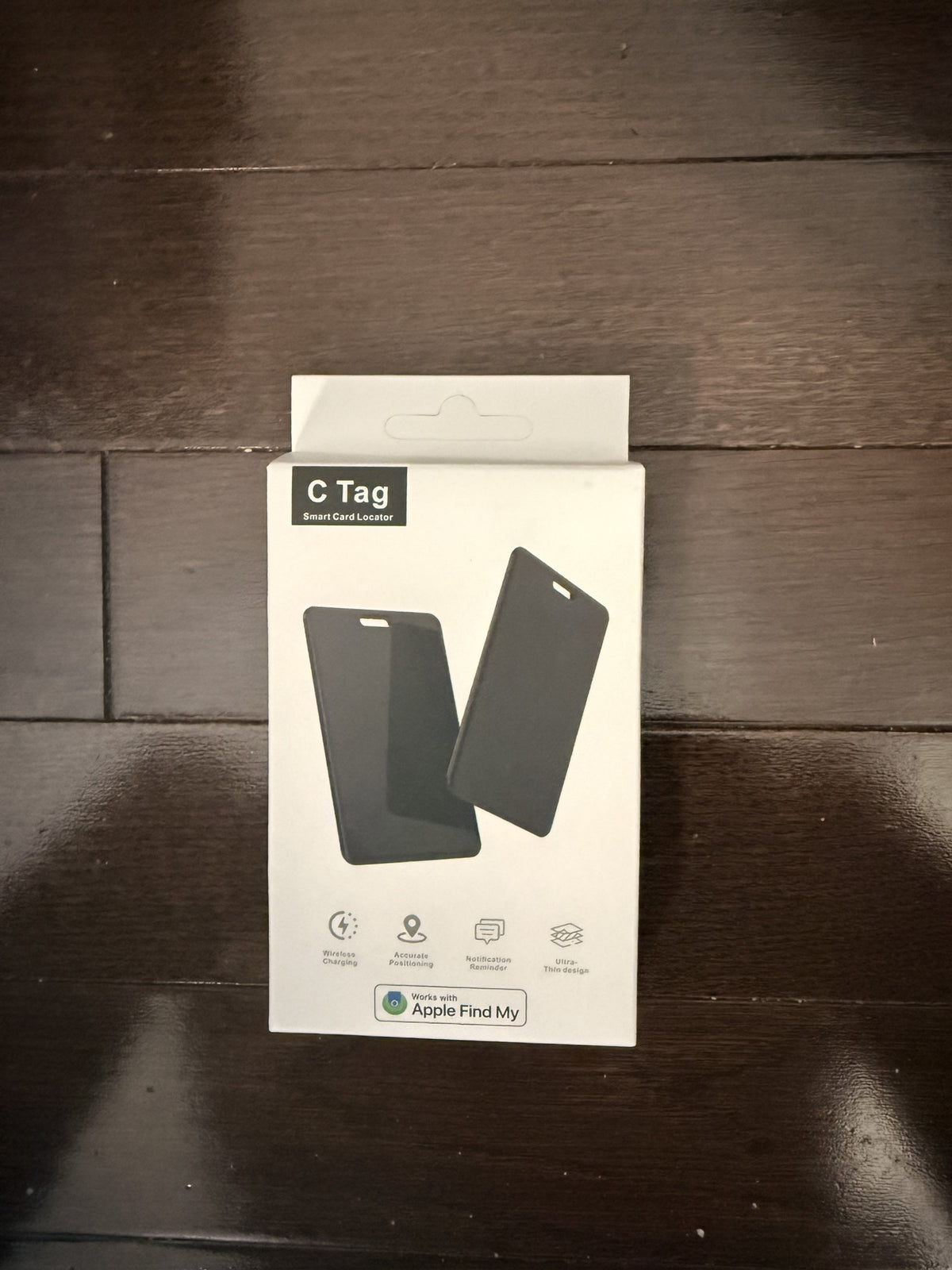 C Tag Smart Card Locator, Works with Apple Find My