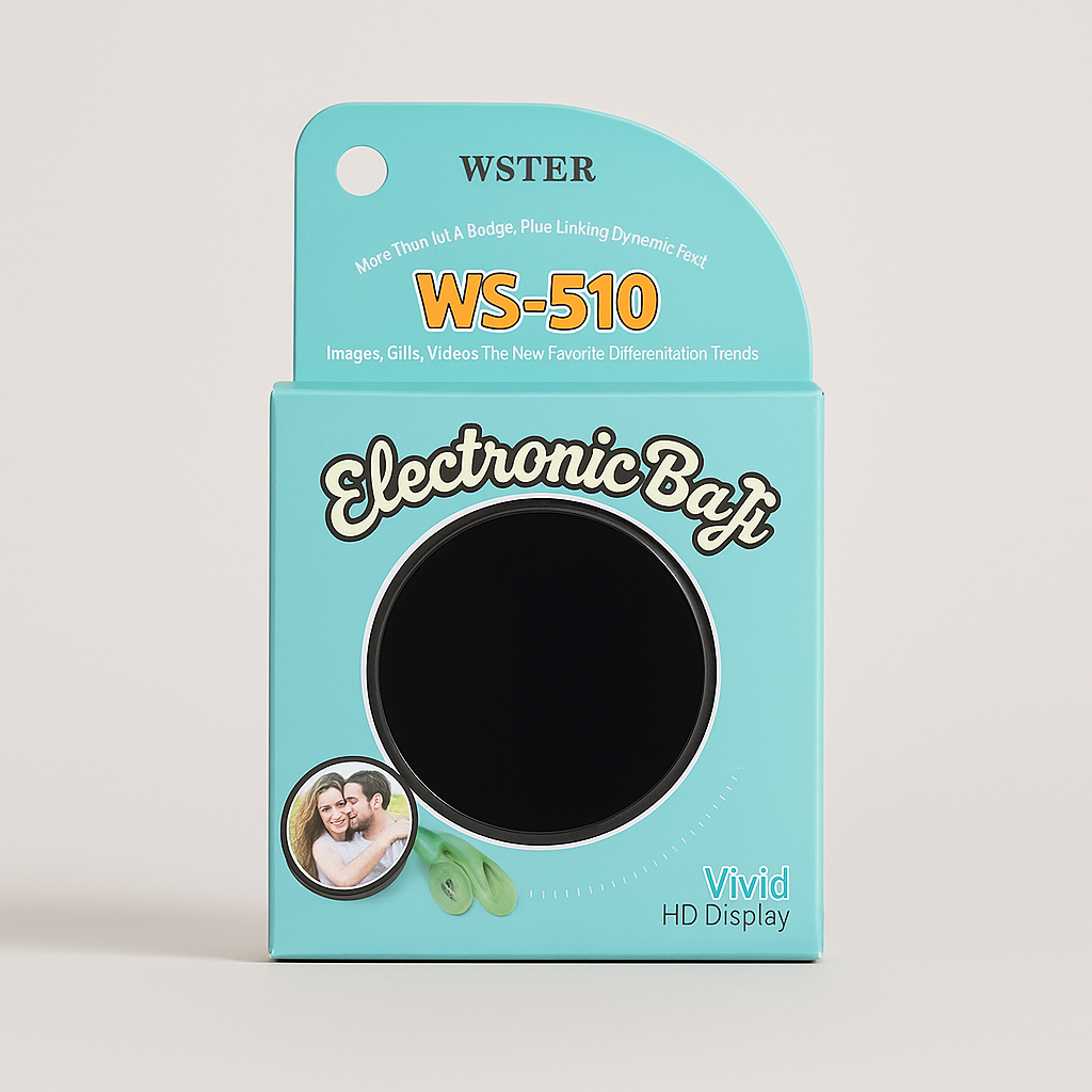 WSTER WS-510 Digital Display Badge, Photo & GIF, Bluetooth