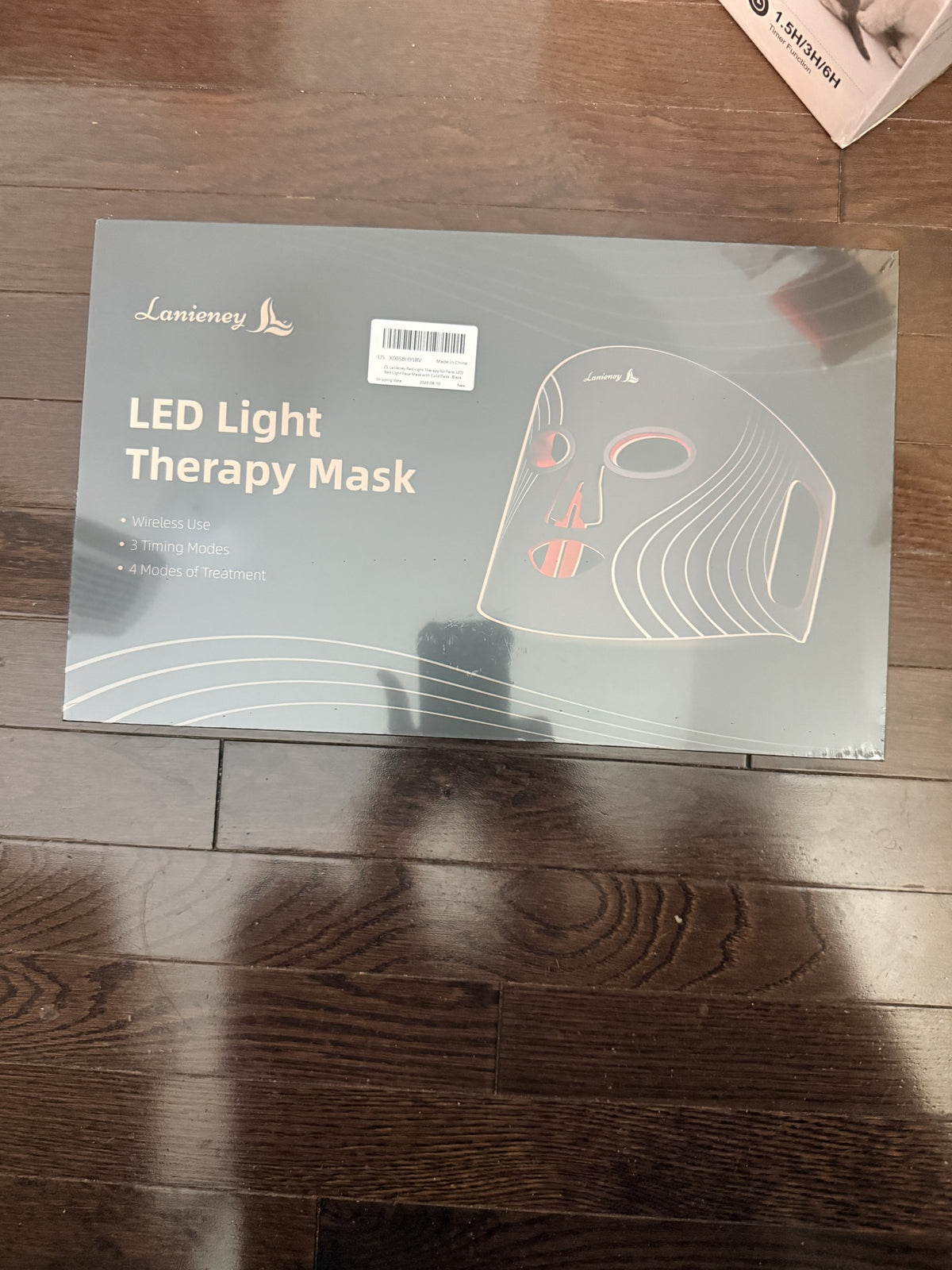 Lanieney Wireless LED Light Therapy Mask, 4 Modes