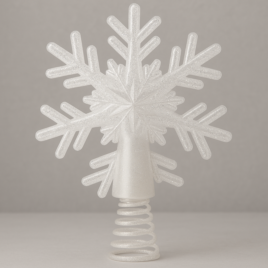 LED Projector Christmas Tree Topper, Snowflake Star