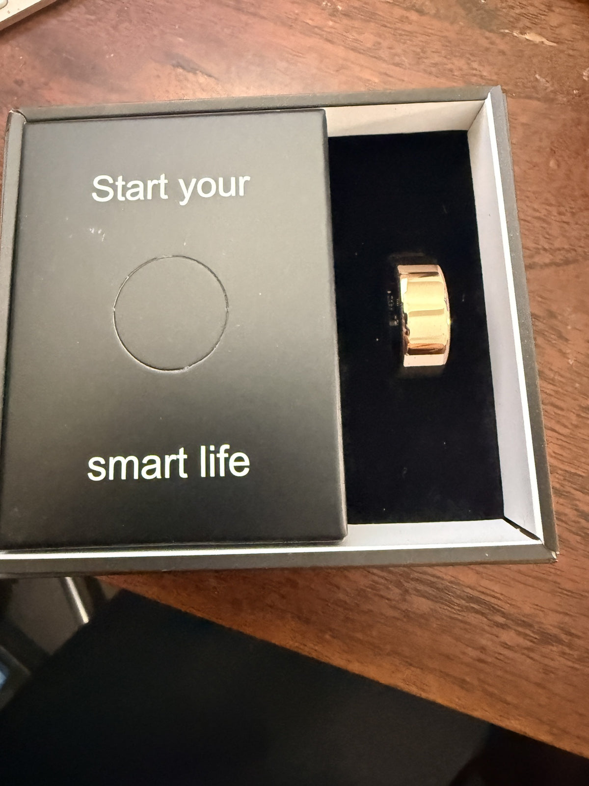 Smart Ring Size 6, Gold Tone, Health & Activity Wearable
