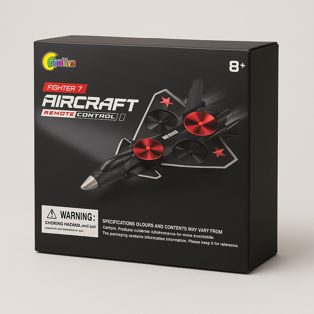 Fighter Jet Remote Control Aircraft Toy, 4-Rotor, Ages 8+