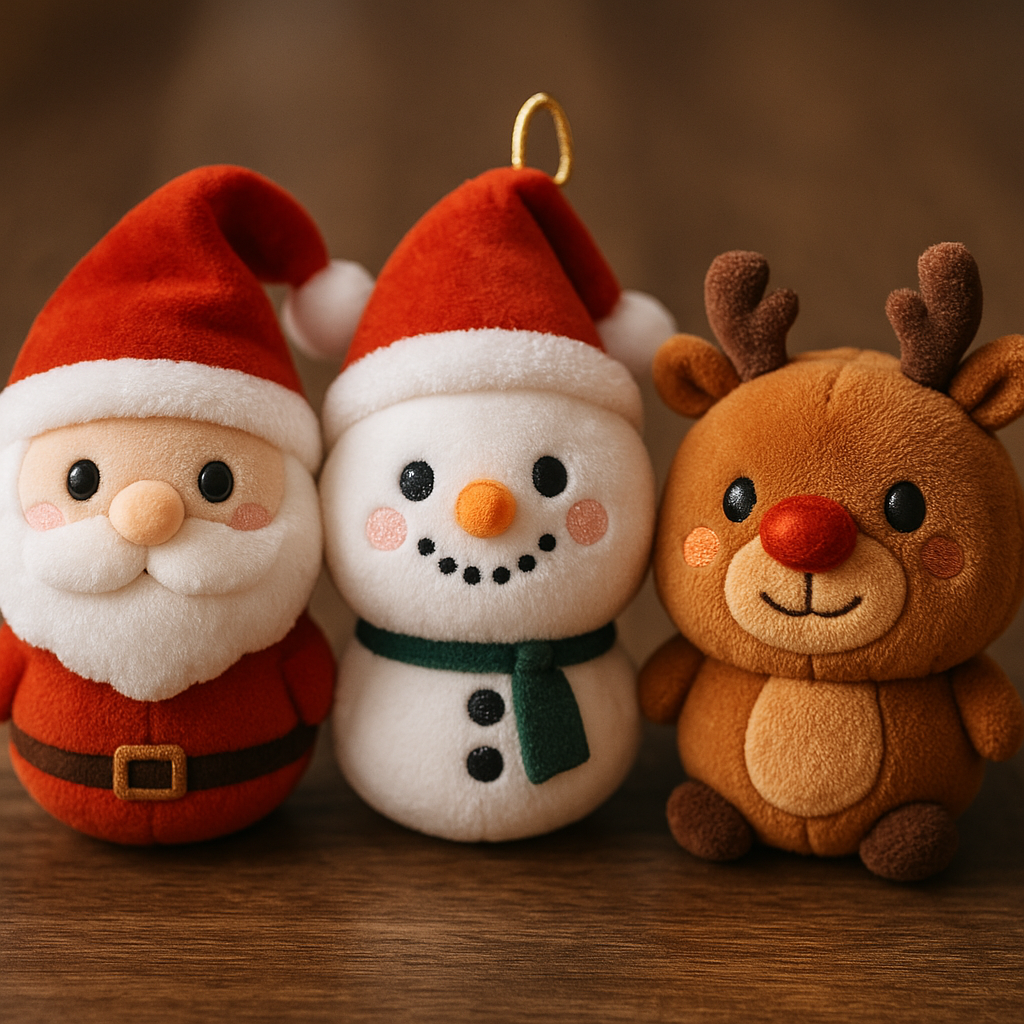 Christmas Mystery Ornaments Box, Santa, Snowman & Reindeer