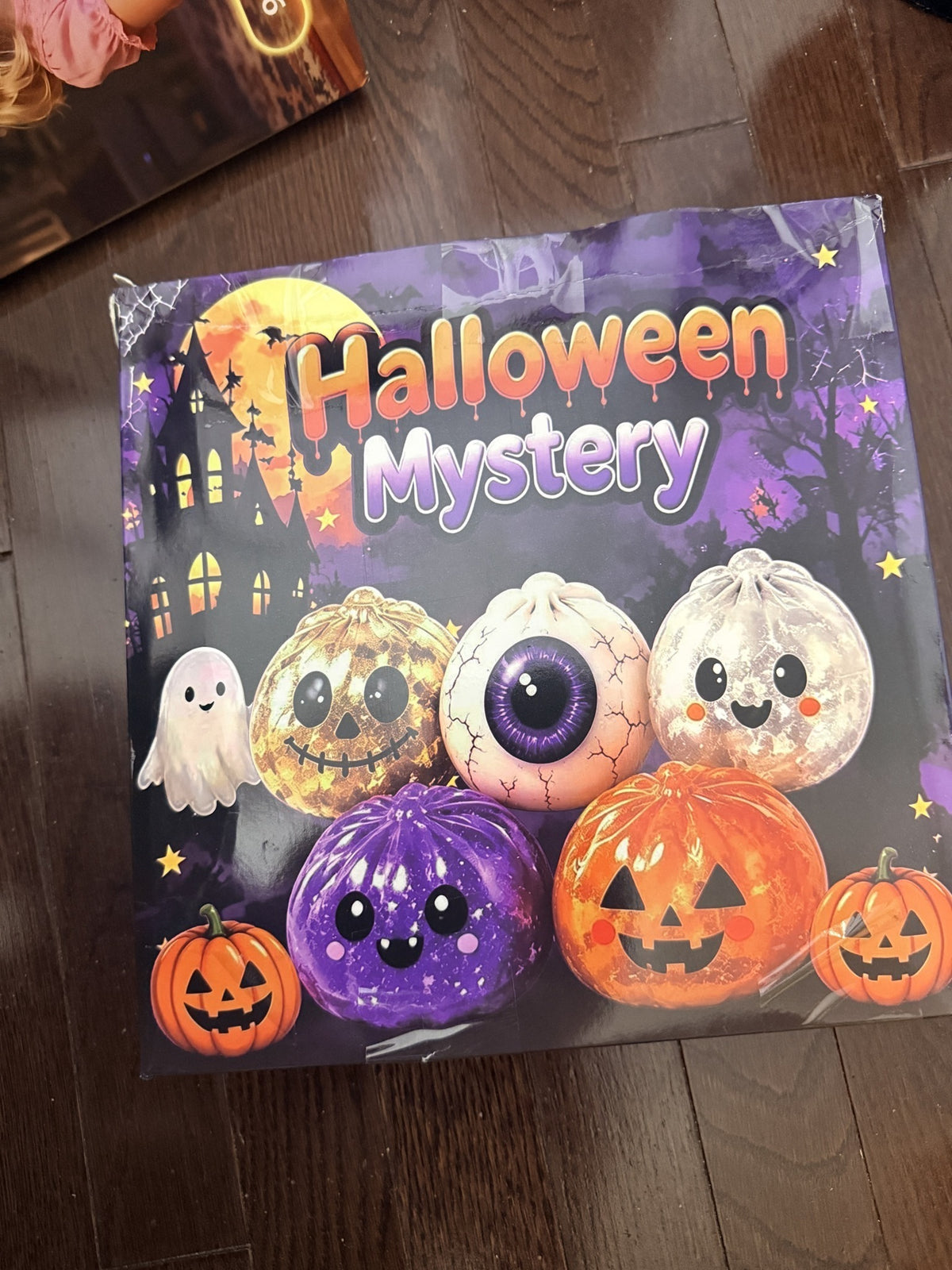 Halloween Mystery Box, Squishy Pumpkin, Ghost & Eyeball Toys