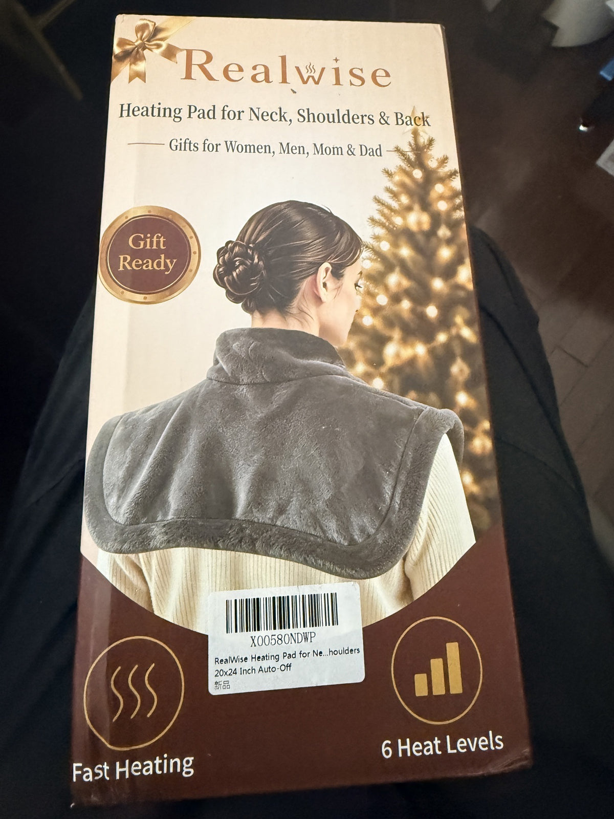 Realwise Heating Pad for Neck, Shoulders & Back, 20x24 in
