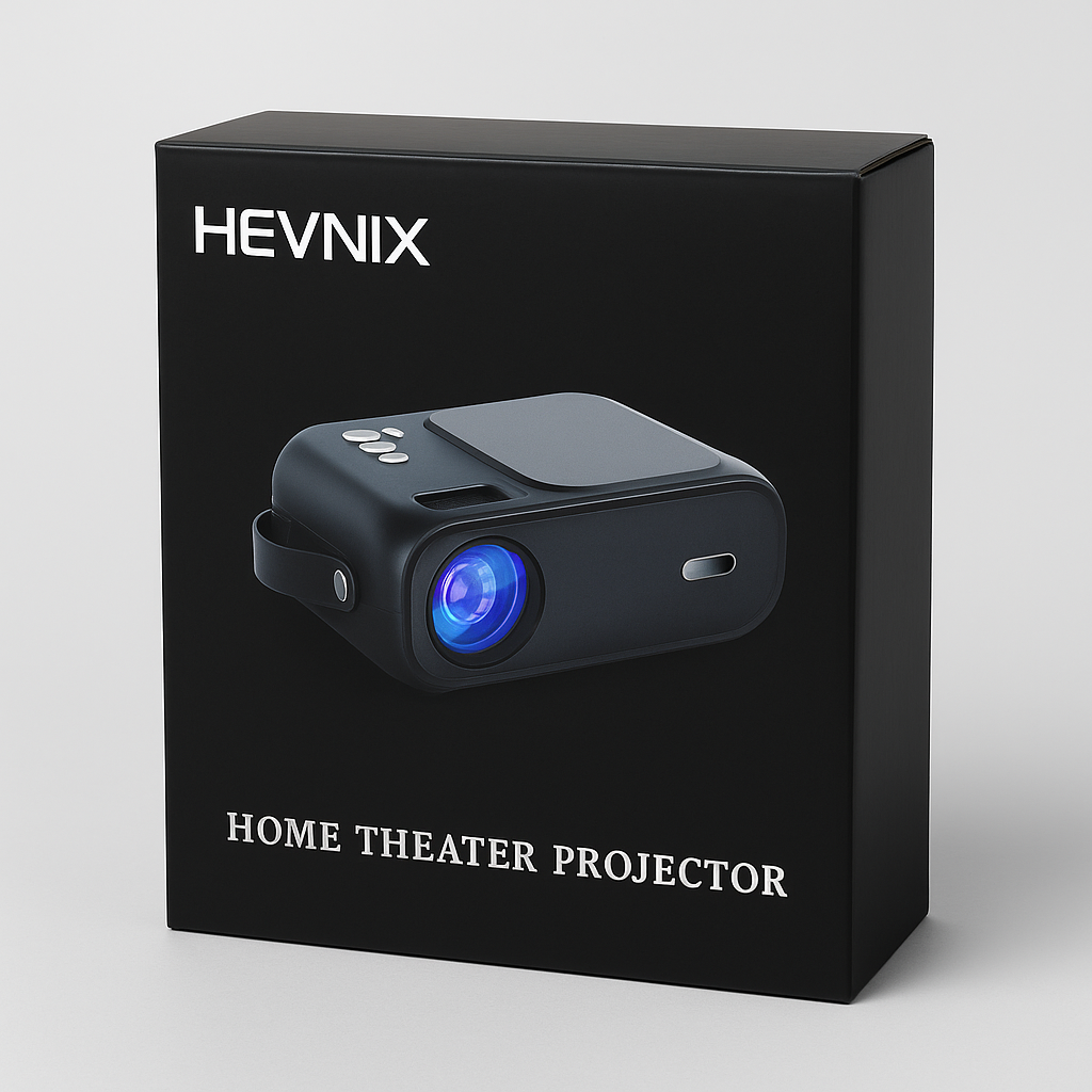 HEVNIX Home Theater Projector, Portable Movie Projector